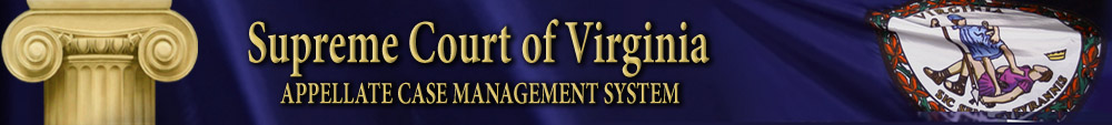 Supreme Court of Virginia - Appellate Case Management System